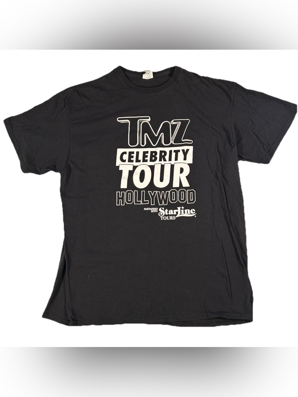Delta Pro Weight TMZ Celebrity Tour Hollywood Promo T Shirt sz XL Black
